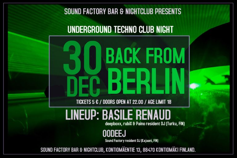Back from Berlin