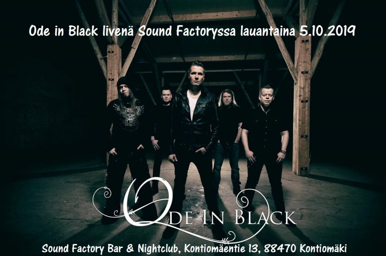Ode in Black livenä Sound Factoryssa 5.10.2019