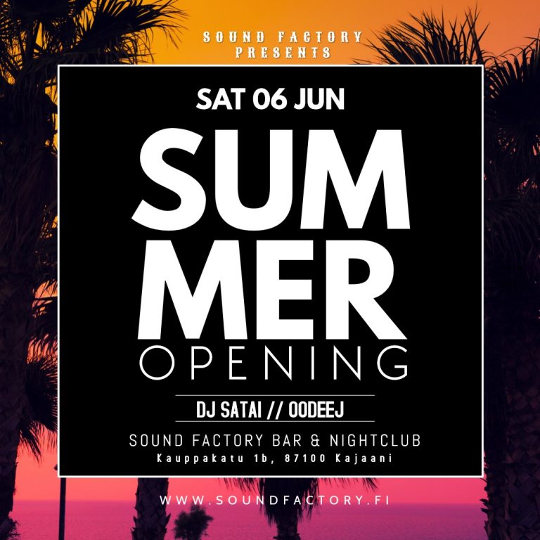 Summer Opening 06.06.2020